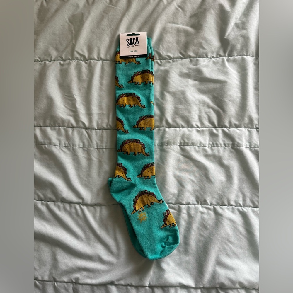Sock It To Me Tacosaurus Knee Socks